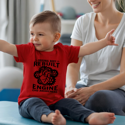 Rebuilt Engine CHD Awareness | Heart Warrior Tee