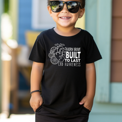 Built To Last CHD Awareness | Heart Warrior Tee