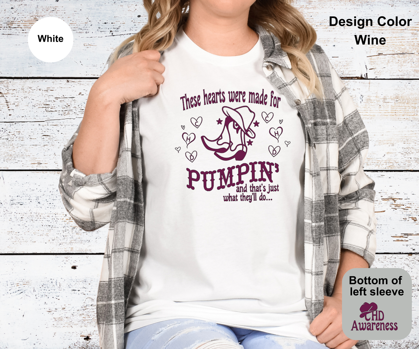 Hearts Were Made For Pumpin-CHD Awareness Shirt