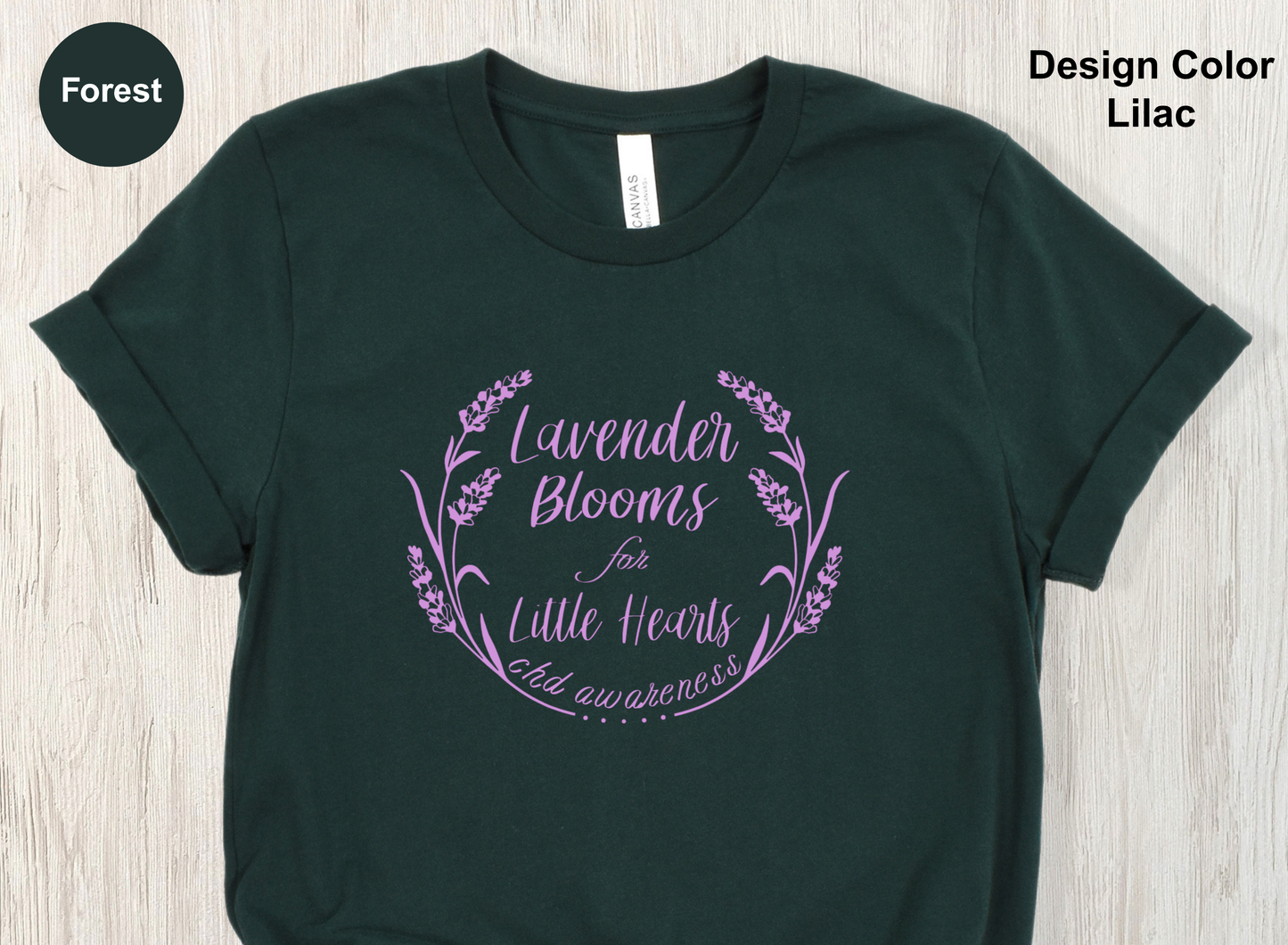 Lavender Blooms for Little Hearts-CHD Shirt