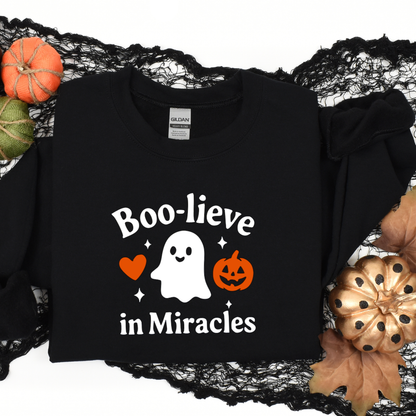 Boo-lieve In Miracles Sweatshirt