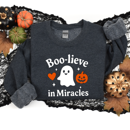 Boo-lieve In Miracles Sweatshirt