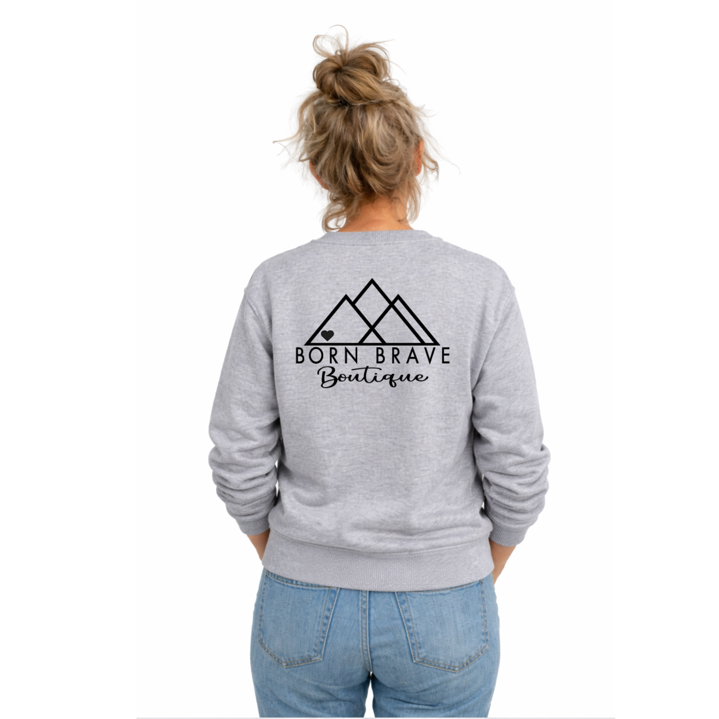 Heart Warrior Grandma Sweatshirt – Personalized Gildan Crewneck | CHD Awareness