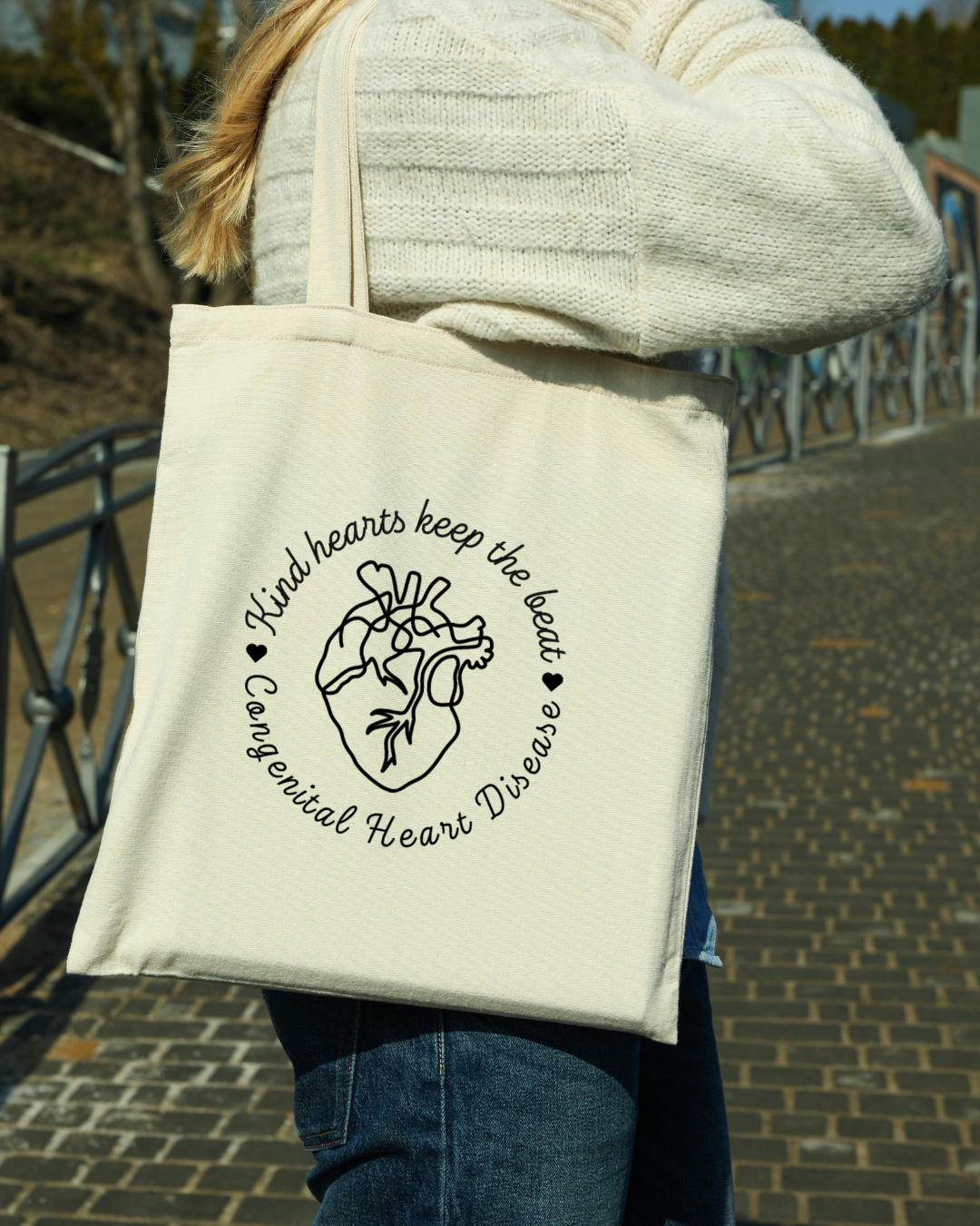 Kind Hearts keep the beat-CHD Tote