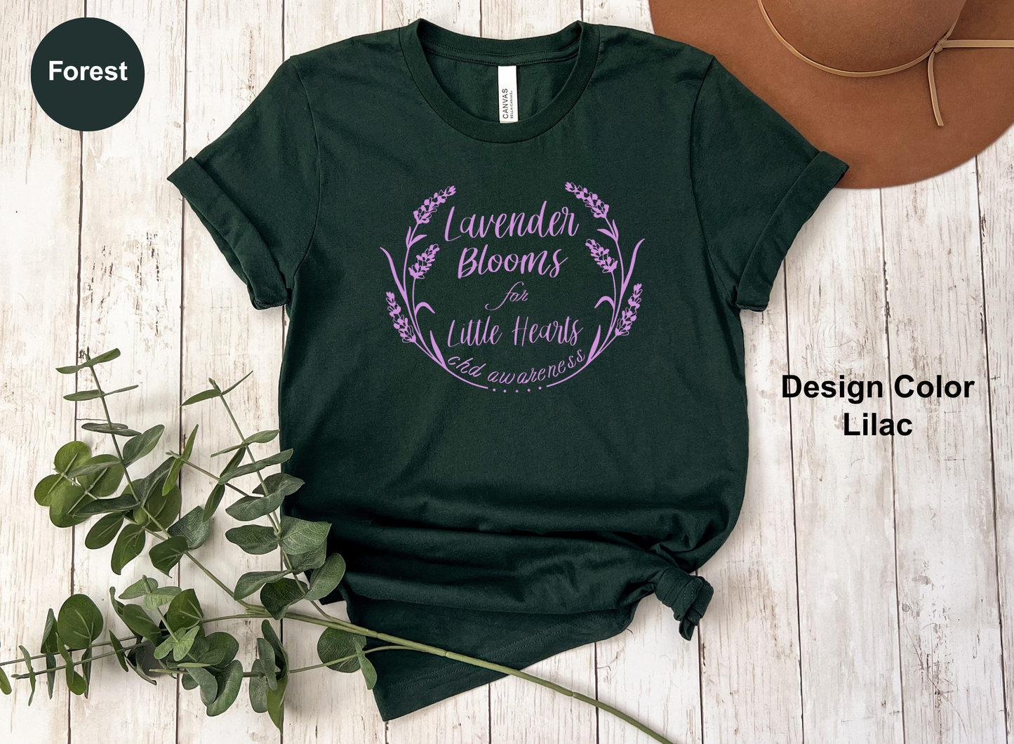 Lavender Blooms for Little Hearts-CHD Shirt