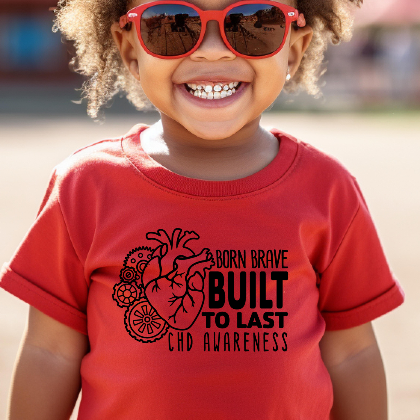 Built To Last CHD Awareness | Heart Warrior Tee