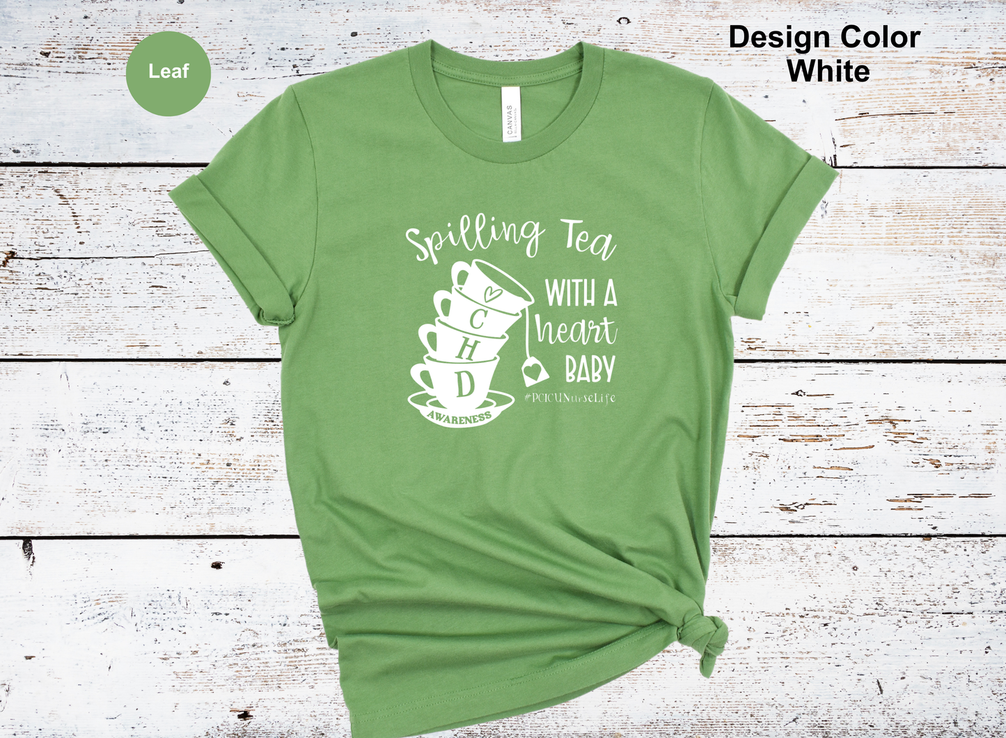 Spillin' Tea-CHD Awareness Shirt