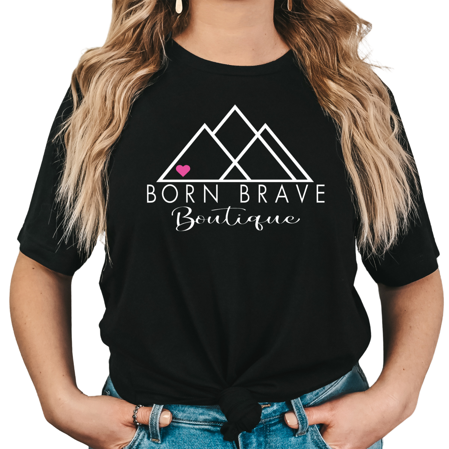 Custom Birthstone Heart T-Shirt | Choose Your Heart Color to Tell Your Story