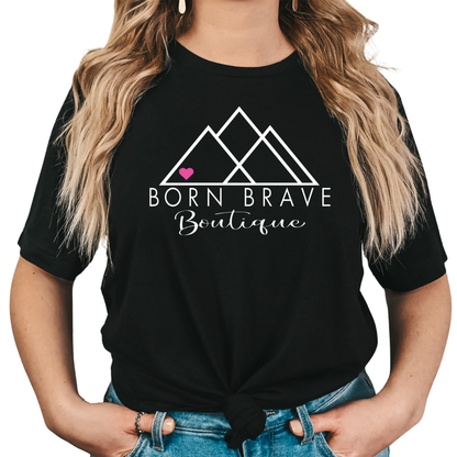 Custom Birthstone Heart T-Shirt | Choose Your Heart Color to Tell Your Story