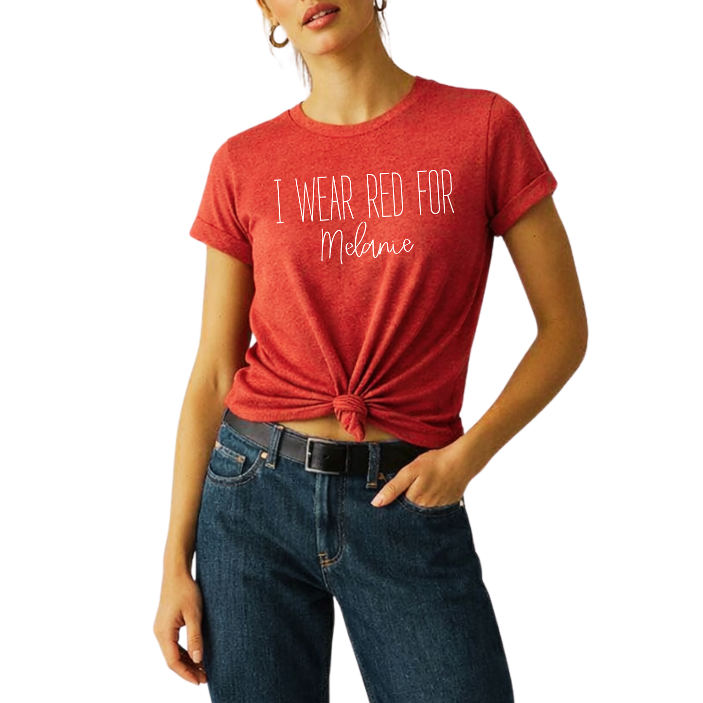 Heart Month Family Tee– I Wear Red for a Heart Warrior