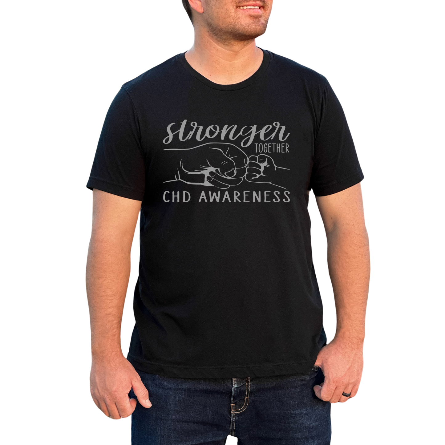 Stronger Together | Heart Dad CHD Awareness Tee