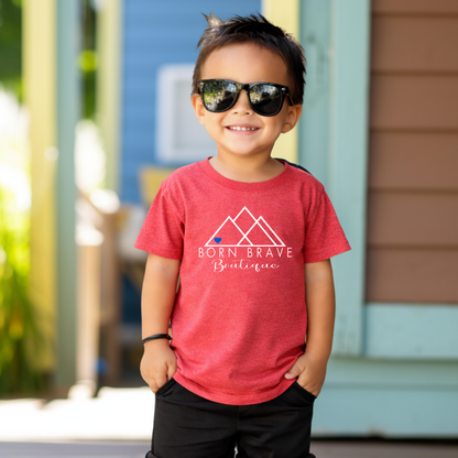 Custom Birthstone Heart T-Shirt | Choose Your Heart Color to Tell Your Story