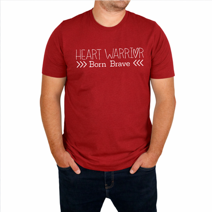 Heart Month CHD Awareness | Heart Warrior Tee-Born Brave