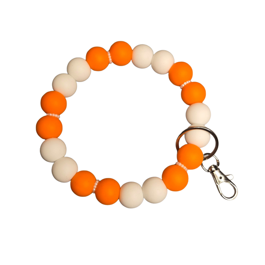 Silicone Wristlet Keychain|Nylon Cord|TN Pride