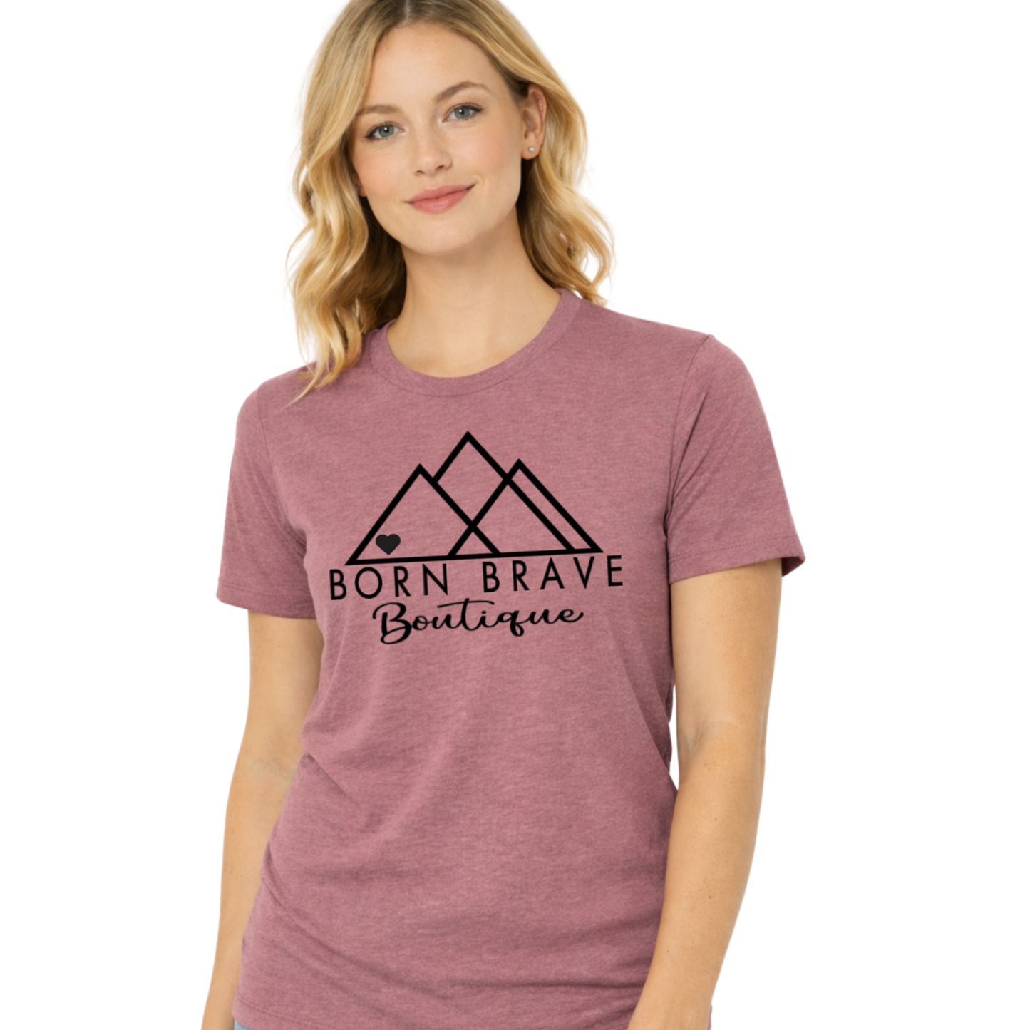Custom Birthstone Heart T-Shirt | Choose Your Heart Color to Tell Your Story