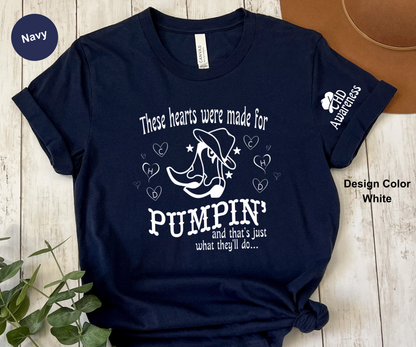 Hearts Were Made for Pumpin’ – CHD Tee for Families & Supporters