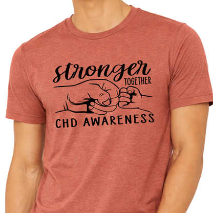 Stronger Together | Heart Dad CHD Awareness Tee