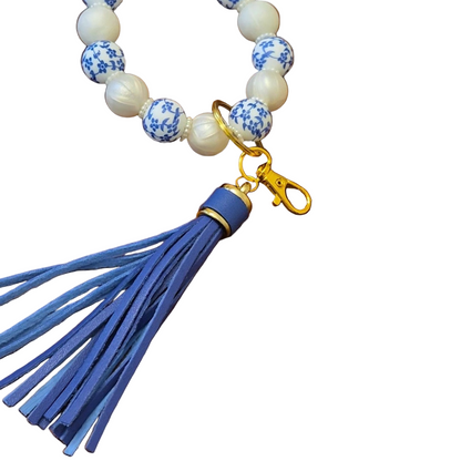 Silicone Wristlet Keychain|Elastic|Antique China