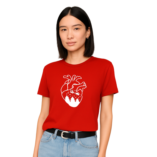 Christmas CHD Awareness Tee | Santa's Sleigh