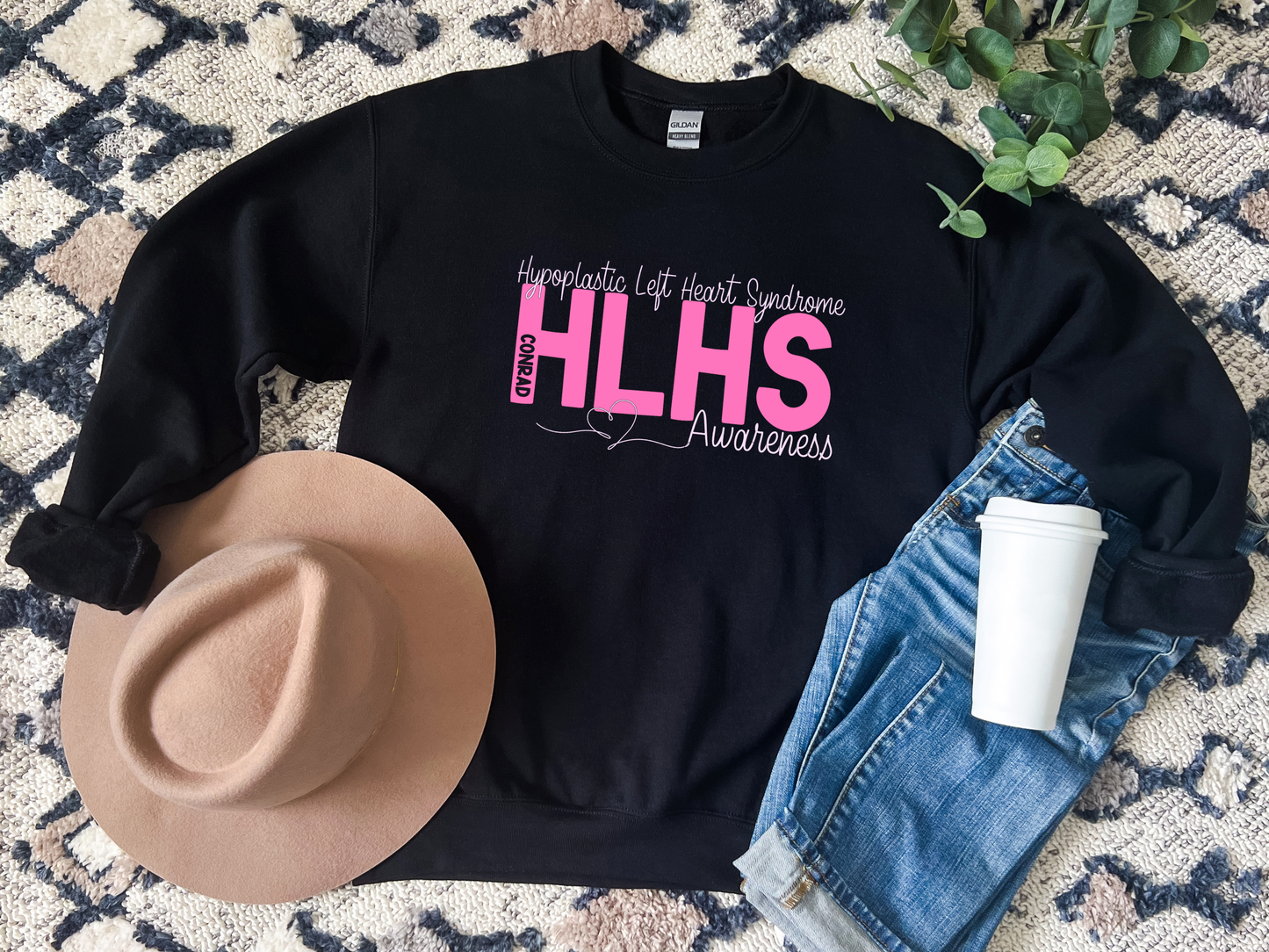 Hypoplastic Left Heart Syndrome – CHD HLHS Awareness Sweatshirt for Heart Families