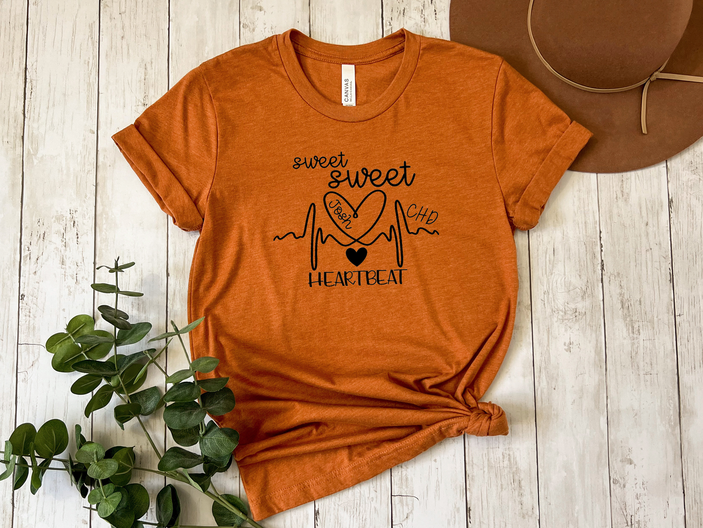 CHD Awareness Shirt for Moms – Premium Bella Canvas Comfort | Wear Your Child's Heart Beat with Pride | Sweet Sweet Heartbeat