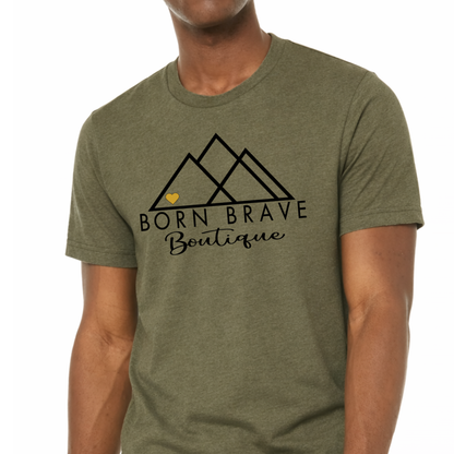 Custom Birthstone Heart T-Shirt | Choose Your Heart Color to Tell Your Story