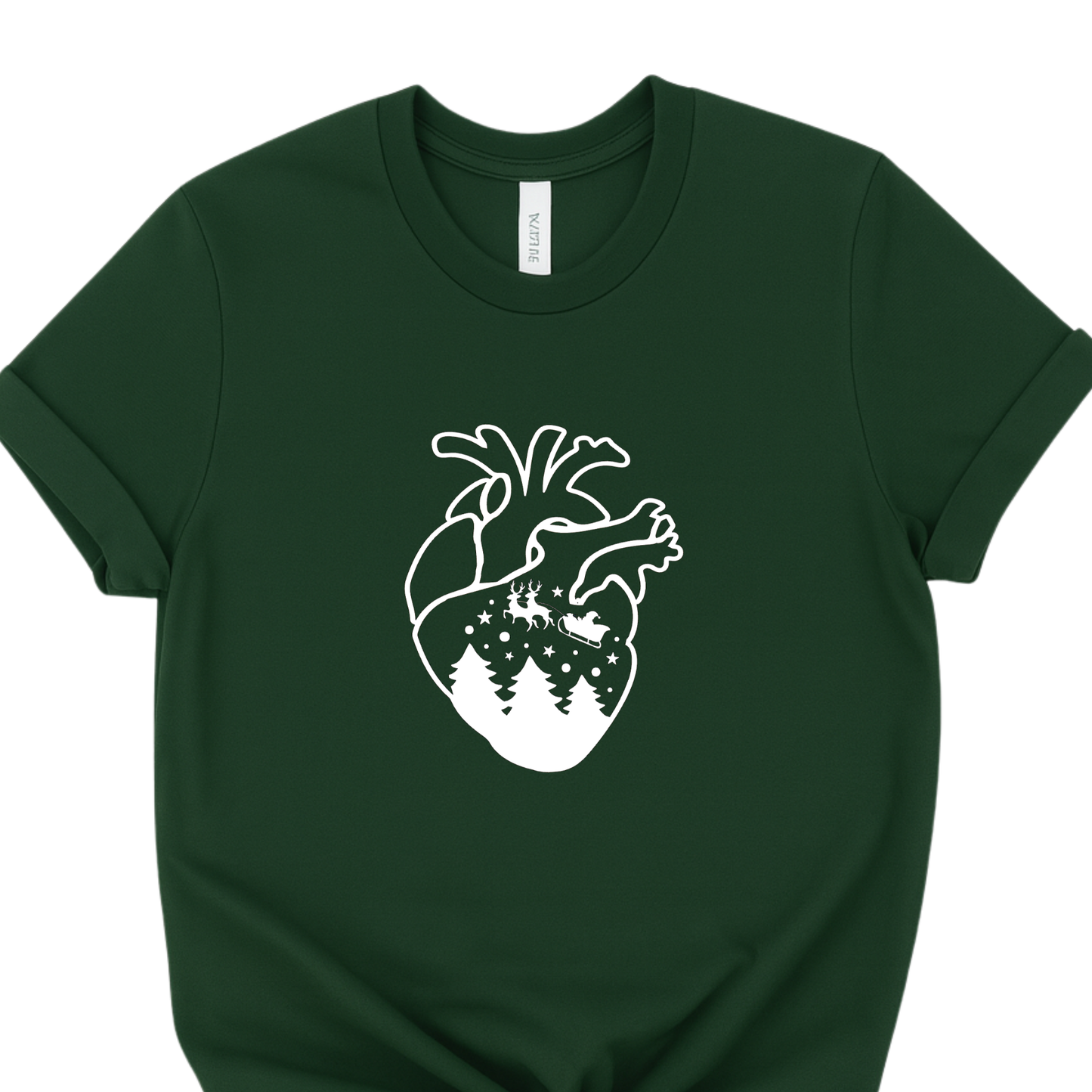 Christmas CHD Awareness Tee | Santa's Sleigh