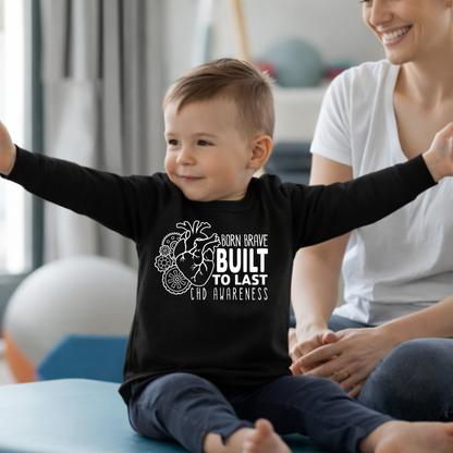 Built To Last CHD Awareness Sweatshirt | Heart Warrior-Kids