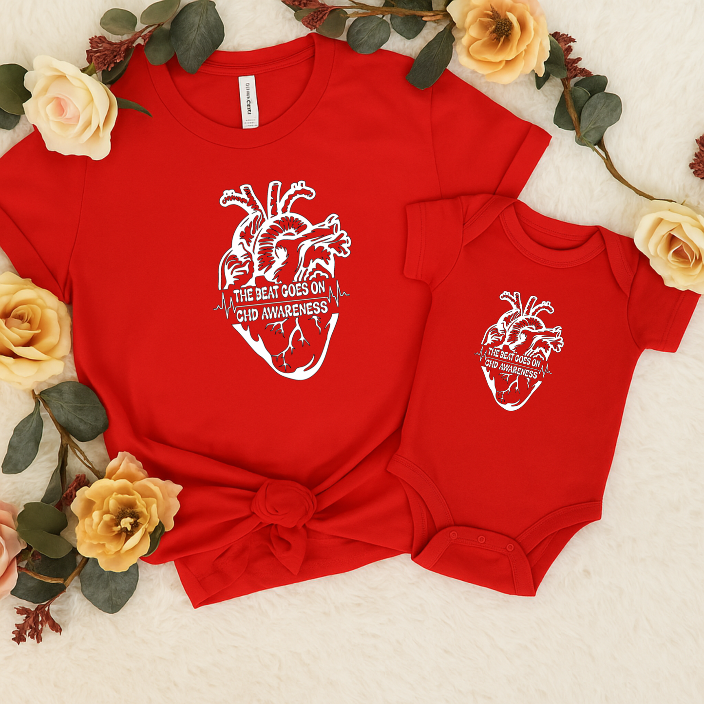 Beat Goes On- Mommy  & Me Onesie Set | Shirts Made for Matching Memories