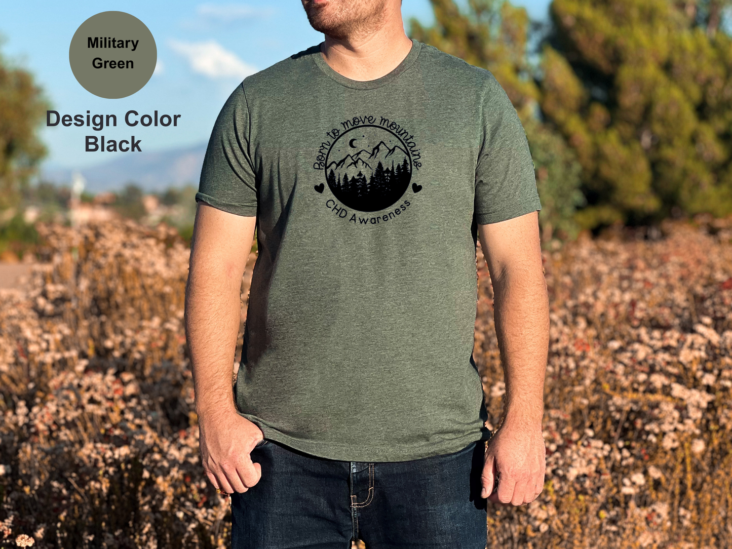 Born To Move Mountains CHD Shirt