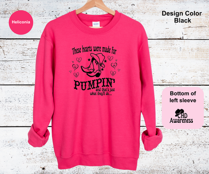 Hearts Were Made For Pumpin-CHD Awareness Sweatshirt