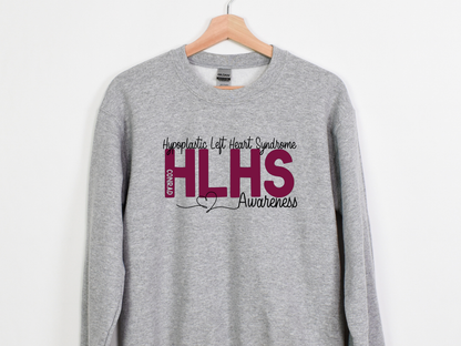 Hypoplastic Left Heart Syndrome – CHD HLHS Awareness Sweatshirt for Heart Families