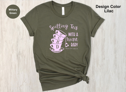 Spillin’ the Tea – CHD Nurse Tee for Cardiac Teams