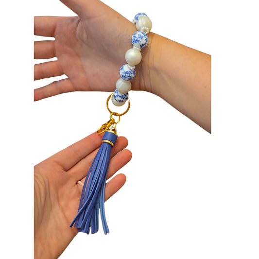 Silicone Wristlet Keychain|Elastic|Antique China