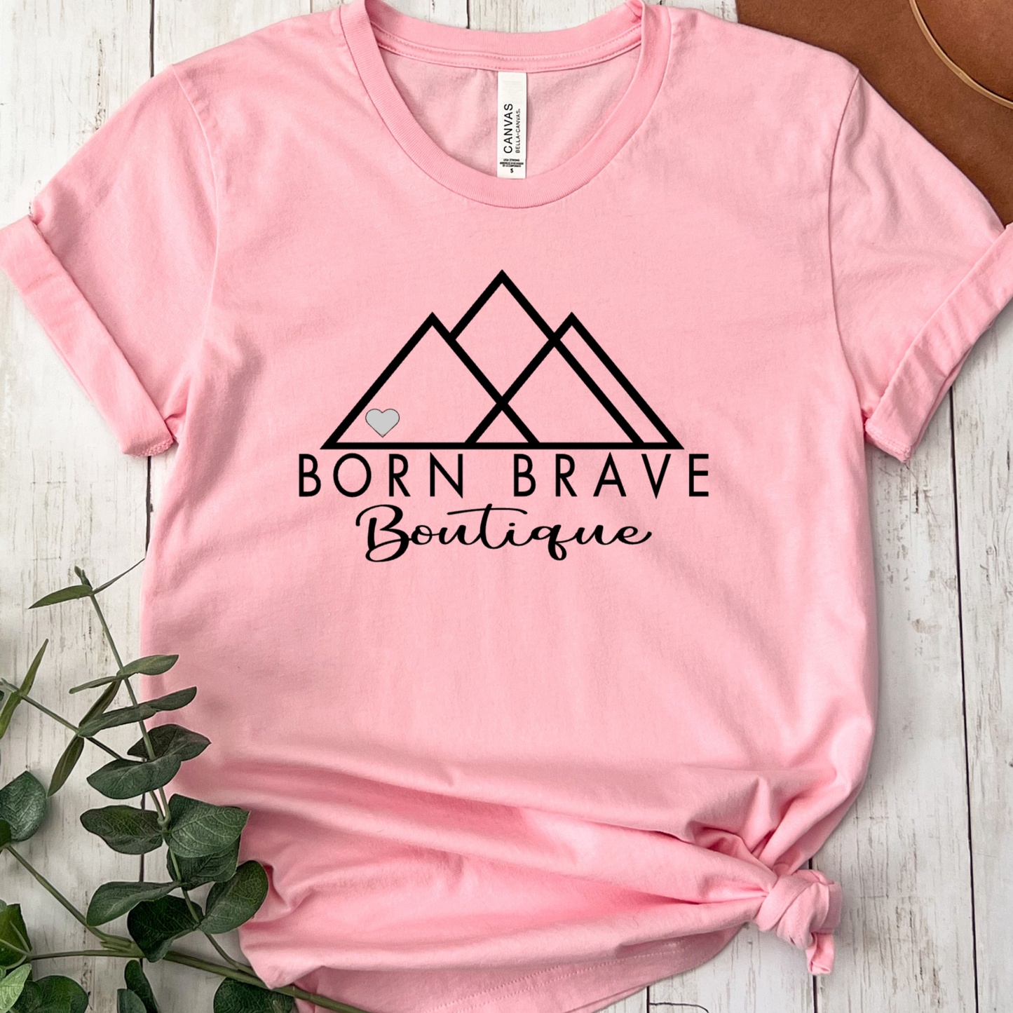 Custom Birthstone Heart T-Shirt | Choose Your Heart Color to Tell Your Story