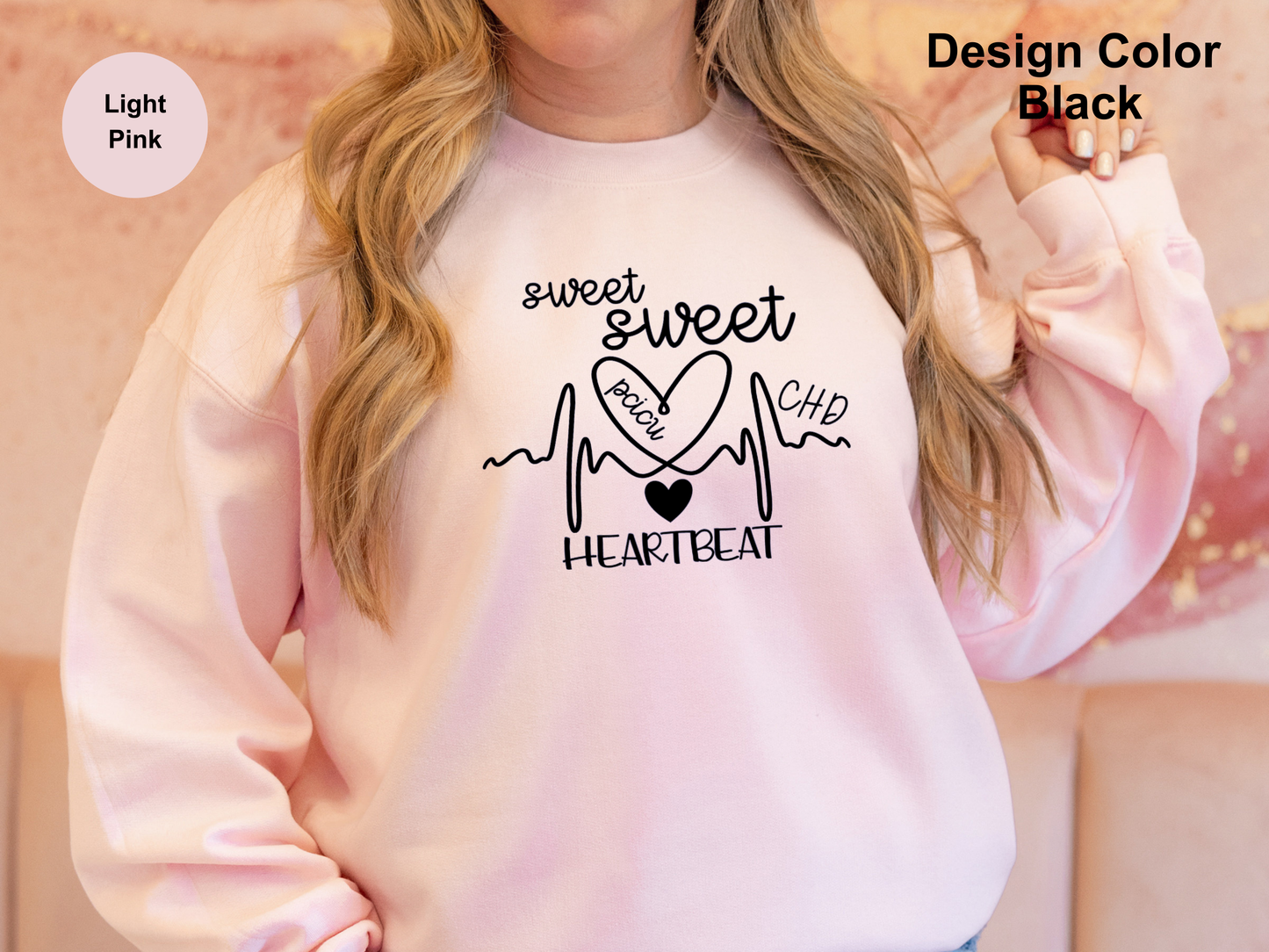 Sweet Sweet Heartbeats-CHD Awareness Sweatshirt