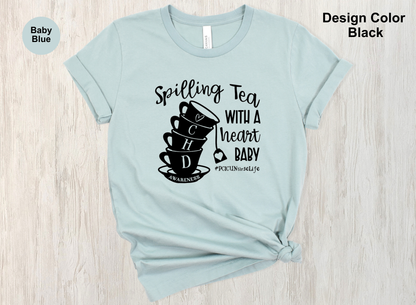 Spillin’ the Tea – CHD Nurse Tee for Cardiac Teams
