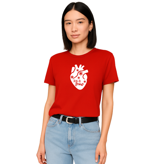 Christmas CHD Awareness Tee | Let It Snow