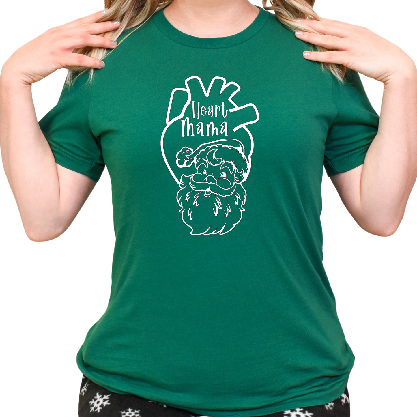 Christmas CHD Awareness Tee | Heart Mama | Santa