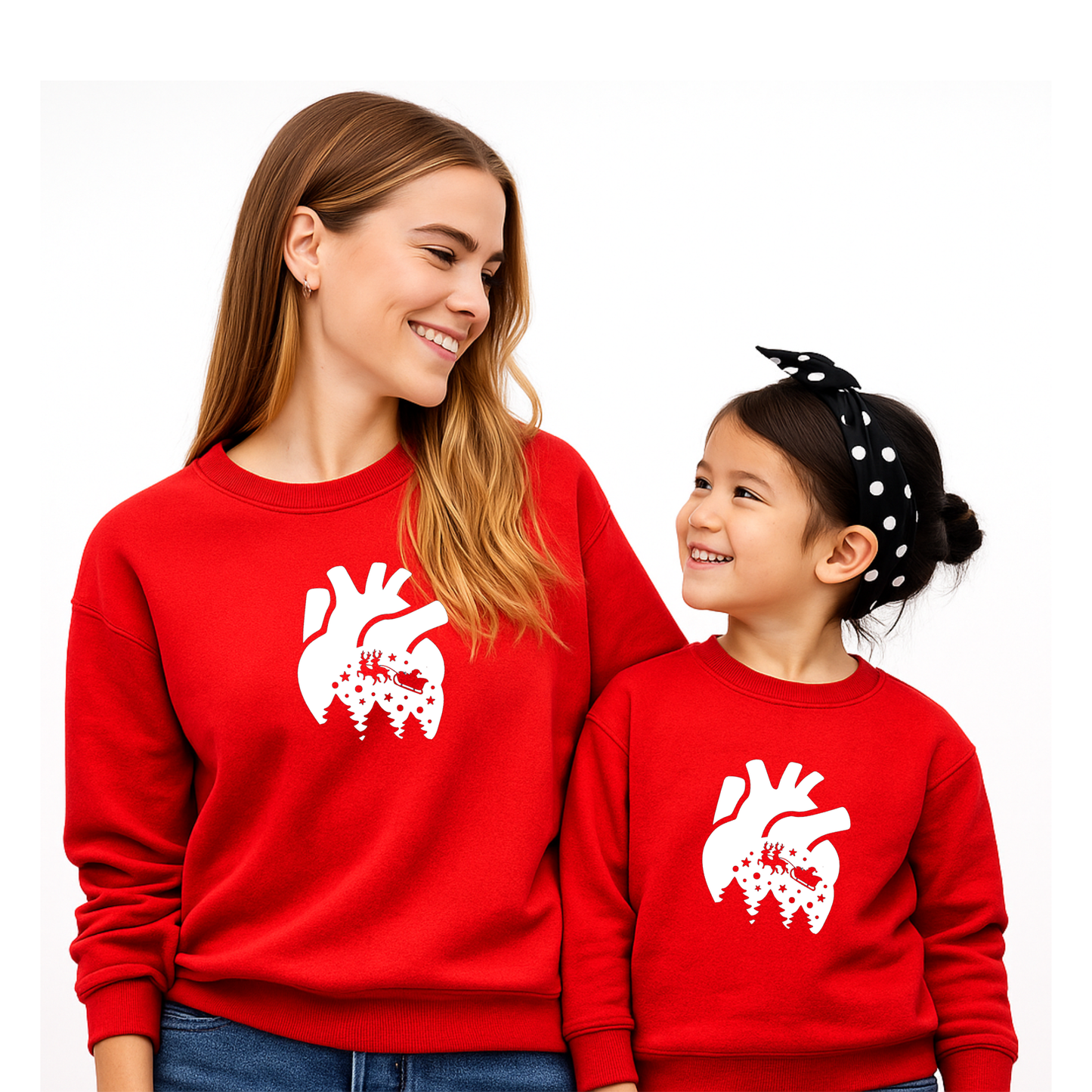 Mommy & Me Toddler Set | Sweatshirts Made for Matching Holiday Memories | Sleigh