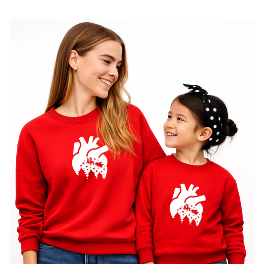 Mommy & Me Toddler Set | Sweatshirts Made for Matching Holiday Memories | Sleigh