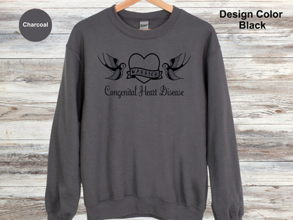 Sailor Tattoo Style-CHD Awareness Sweatshirt