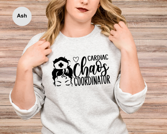 Cardiac Chaos Coordinator – CHD Sweatshirt for Nurses & Doctors