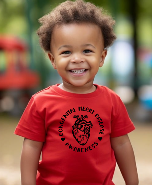 CHD Awareness Toddler Shirt for Brave Little Hearts