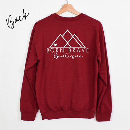 Heart Warrior Grandma Sweatshirt – Personalized Gildan Crewneck | CHD Awareness