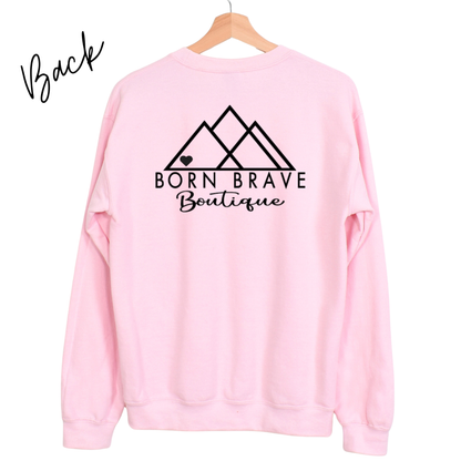 Heart Warrior Grandma Sweatshirt – Personalized Gildan Crewneck | CHD Awareness