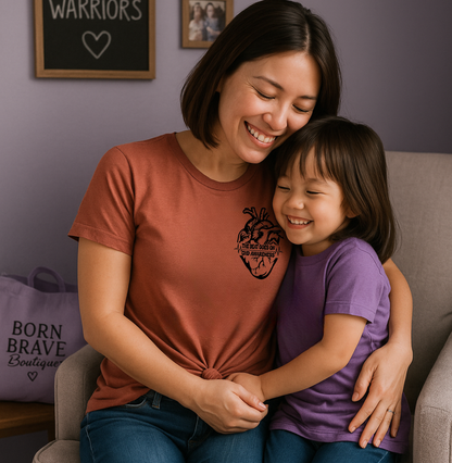 CHD Graphic Tee – Human Heart -The Beat Goes On Awareness Shirt | Celebrate Strength & Resilience in Comfort-For Heart Moms-CHD Families and Supporters-Cardiac Healthcare Workers