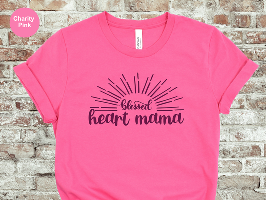 Blessed | Heart Mama CHD Awareness Tee Summer Colors
